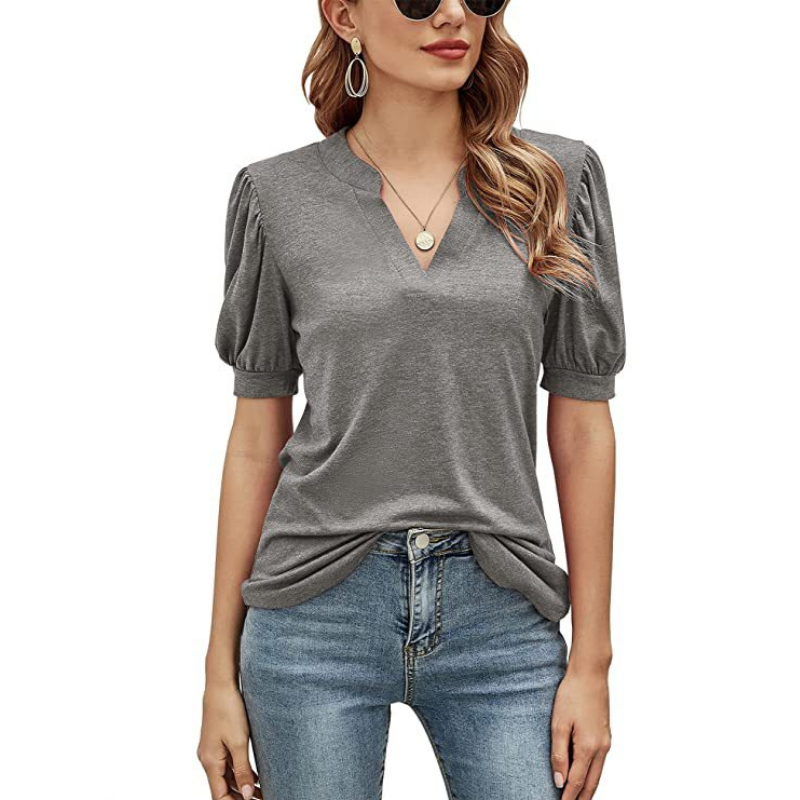 Puffed Sleeves Blouse