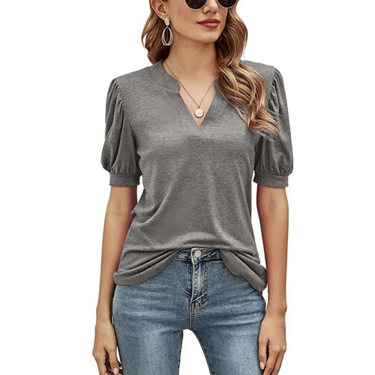Puffed Sleeves Blouse