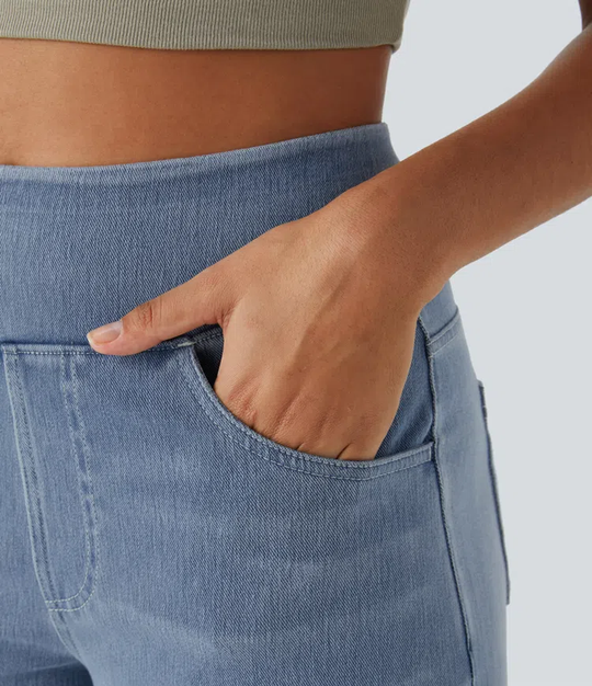 Ella™ High-Waist Stretch Wide-Leg Jeans