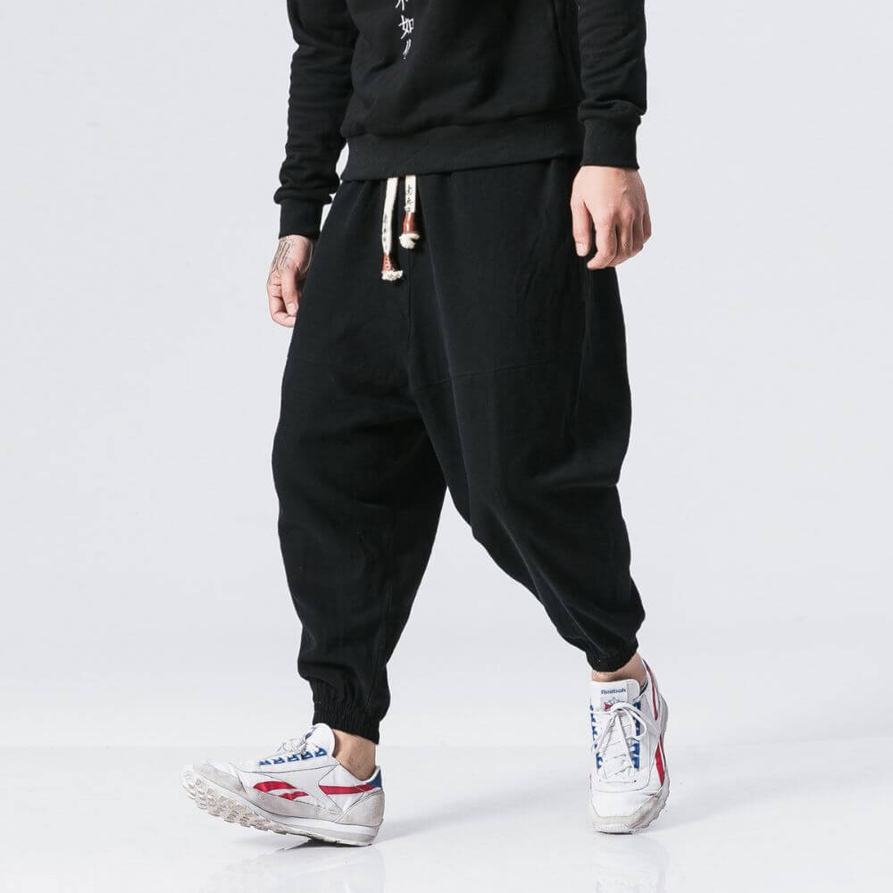 Shao - Comfort harem pants in cotton