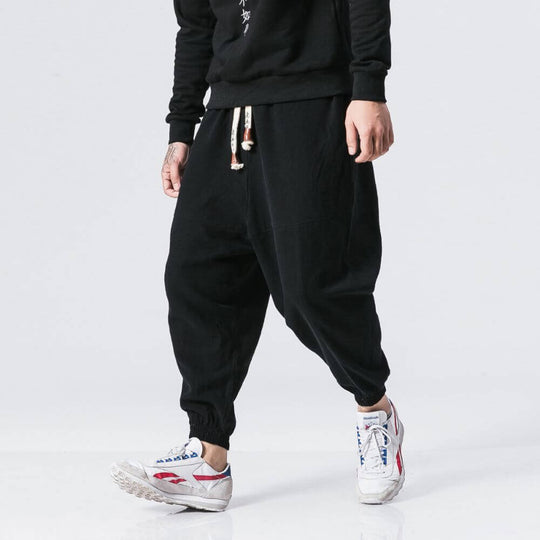Shao - Comfort harem pants in cotton