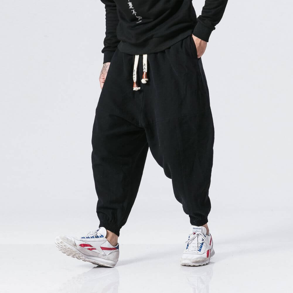 Shao - Comfort harem pants in cotton