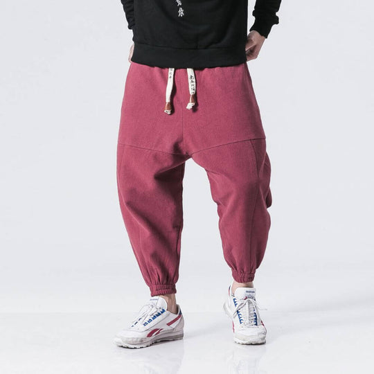 Shao - Comfort harem pants in cotton