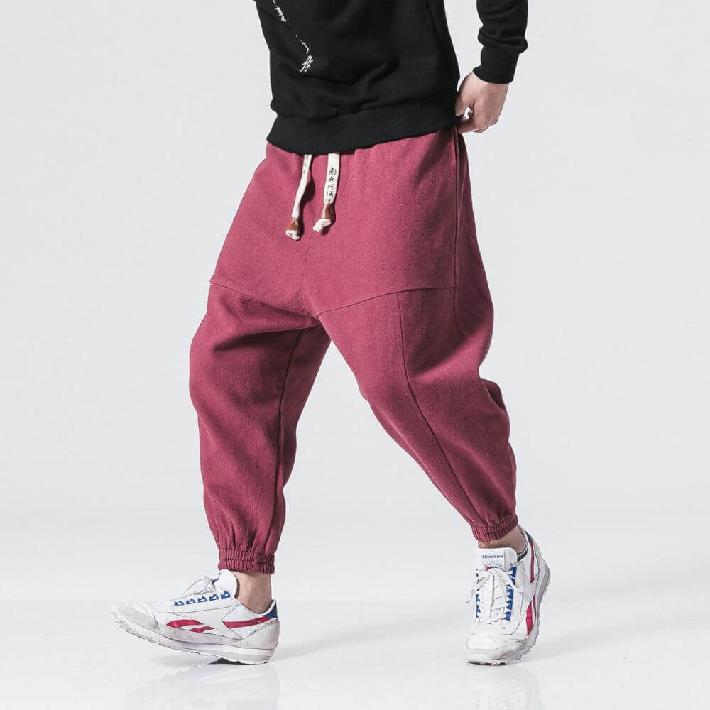 Shao - Comfort harem pants in cotton