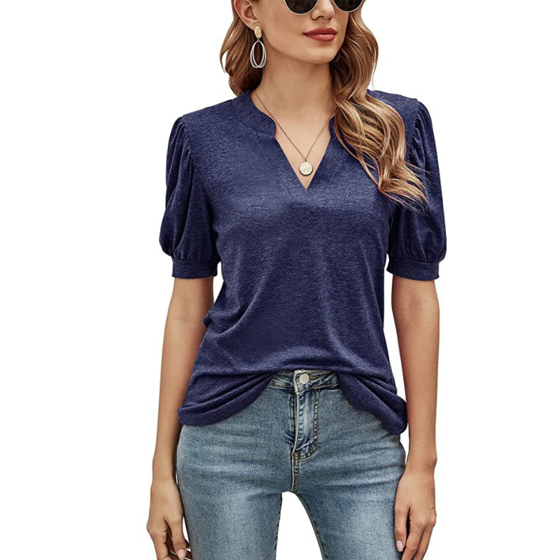 Puffed Sleeves Blouse