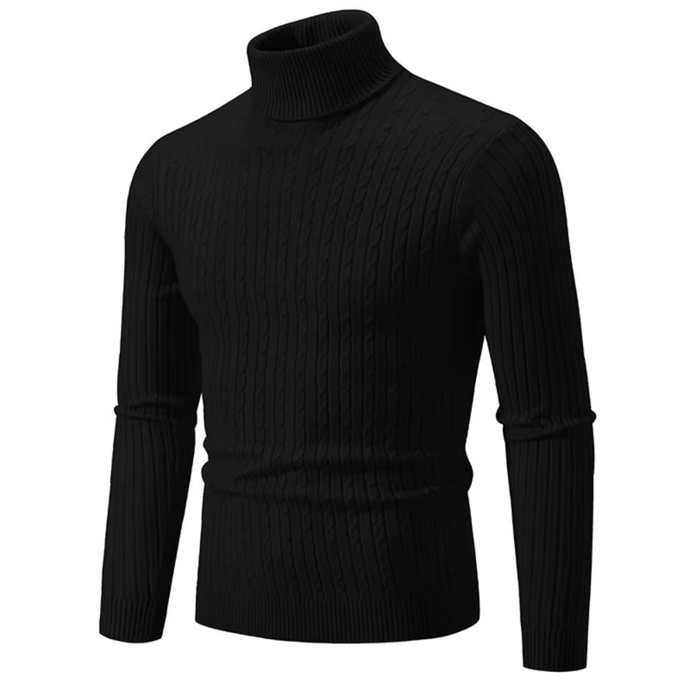 Lorett™ Knitted sweater with turtleneck