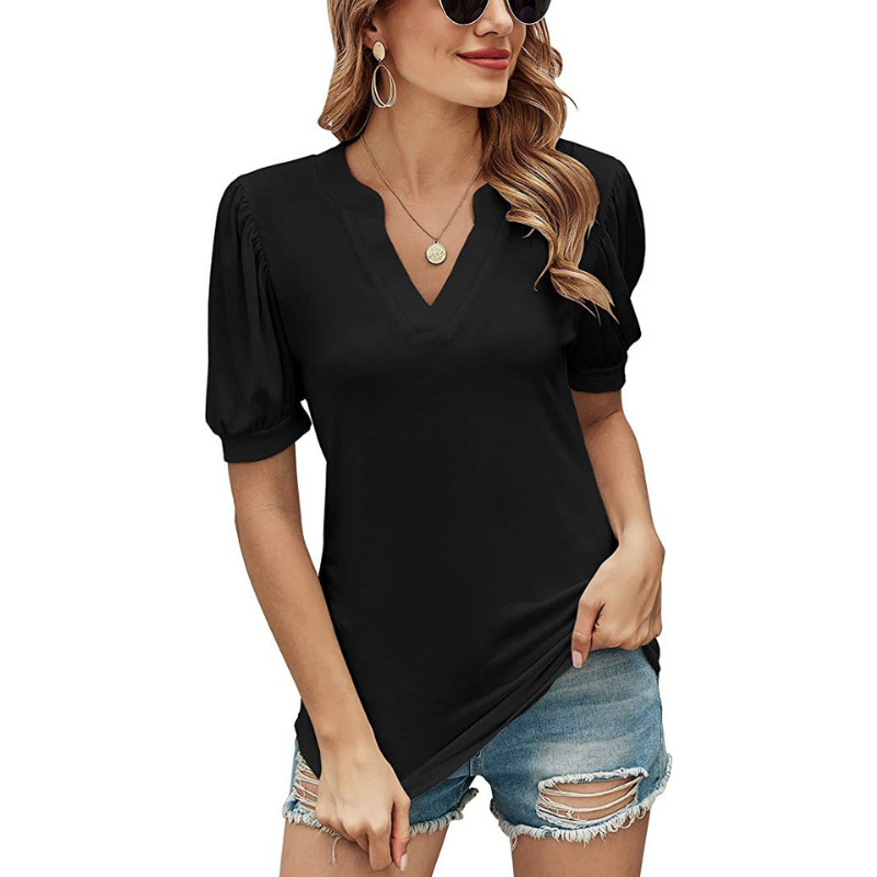 Puffed Sleeves Blouse