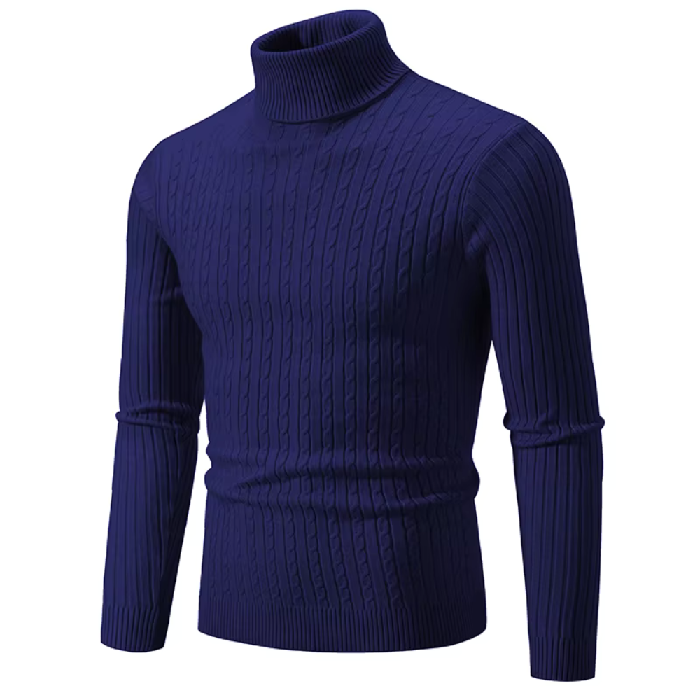 Lorett™ Knitted sweater with turtleneck