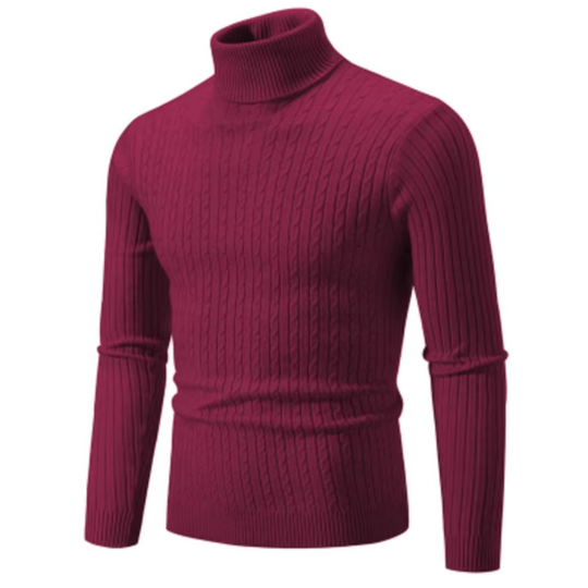 Lorett™ Knitted sweater with turtleneck