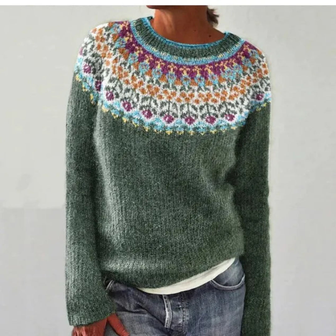 Elvira™ Cashmere Retro Sweater