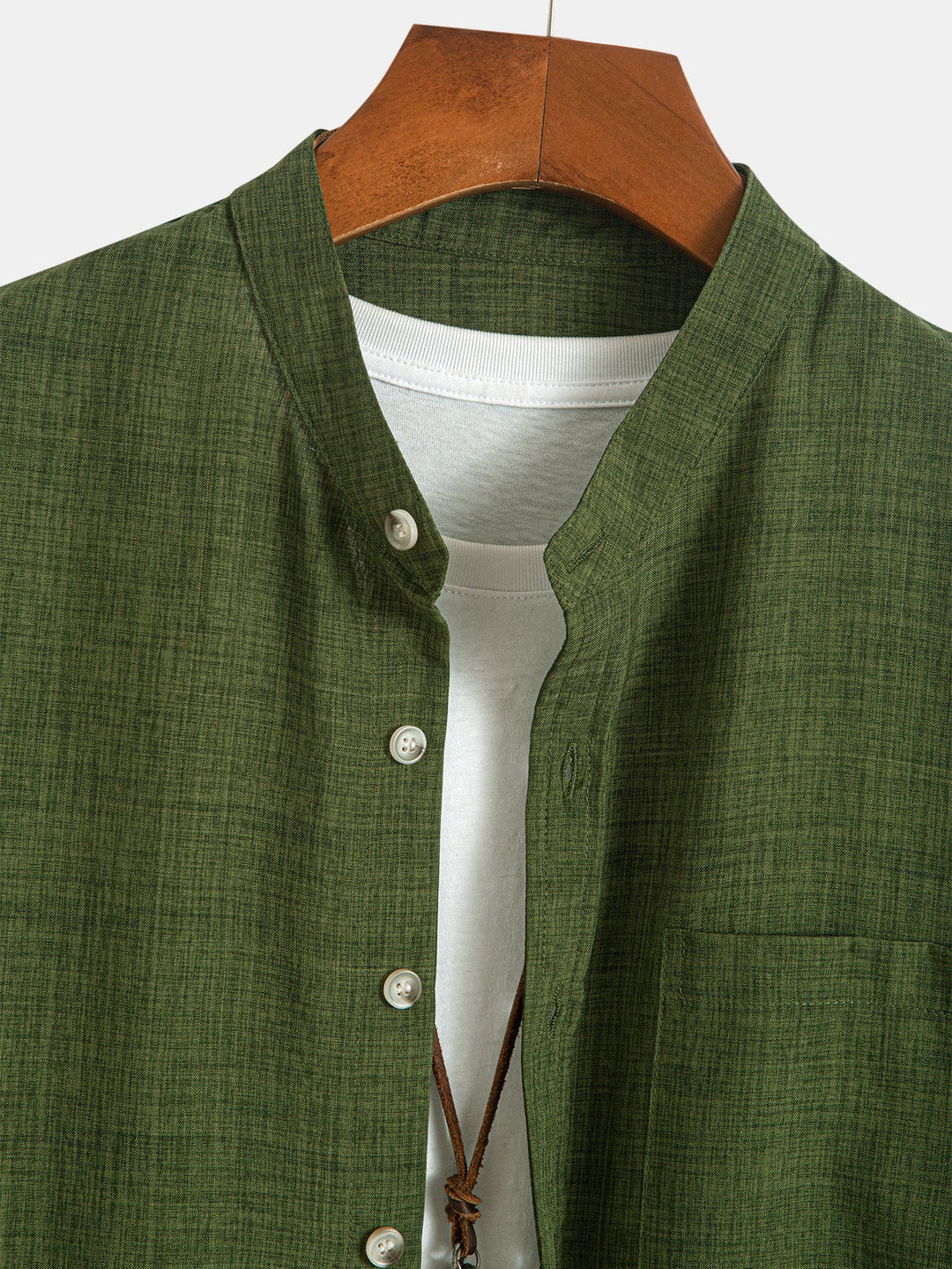 Long sleeve Slight brownd collar shirt