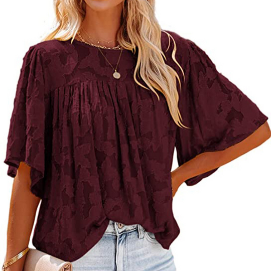 Horn Sleeve Doll Lace Blouse