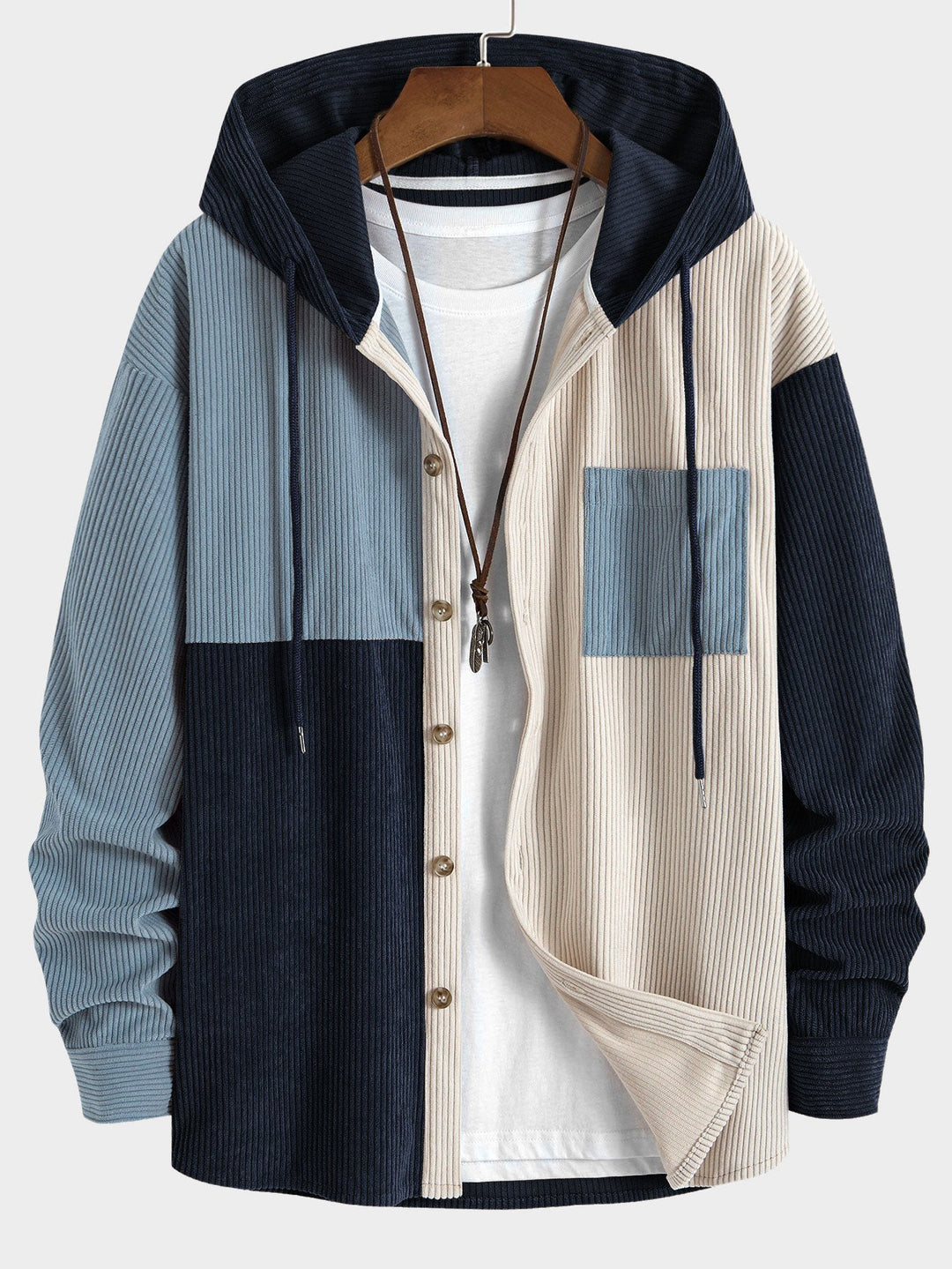 Laurent™ - Corduroy shirt and cargo jogger set