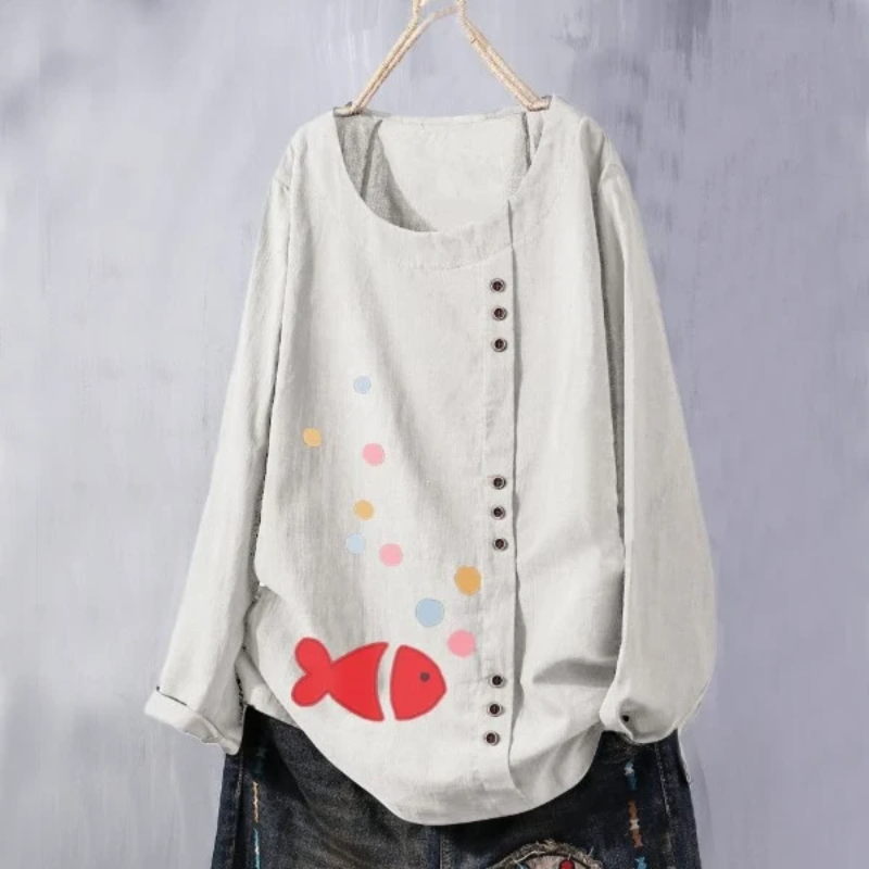 Bubble Fish Summer Blouse
