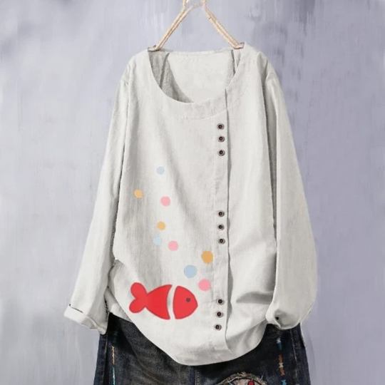 Bubble Fish Summer Blouse