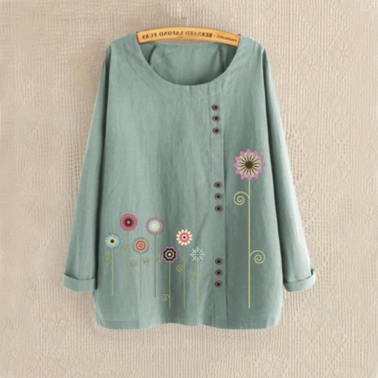Flower Garden Summer Blouse