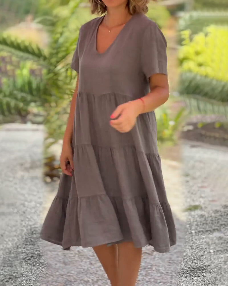 Virella™ Dress in cotton and linen