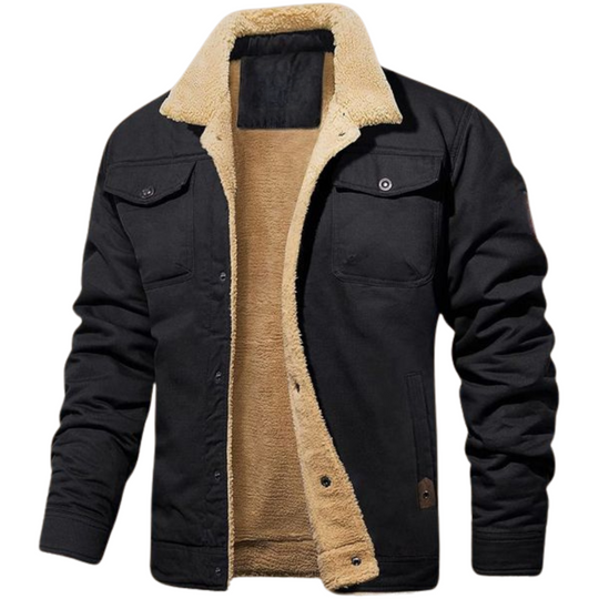 Axel™ Men's Jacket with Sherpa Lining and Button Closure