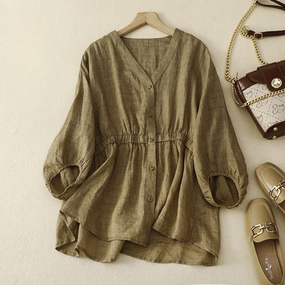 Laurienne™ | Fitted Button-Down Blouse