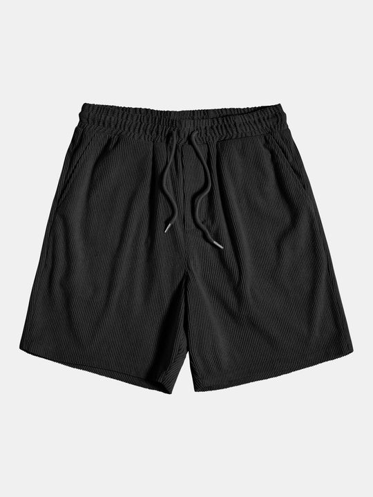 Short Sleeve Corduroy Button Up Shirt & Shorts