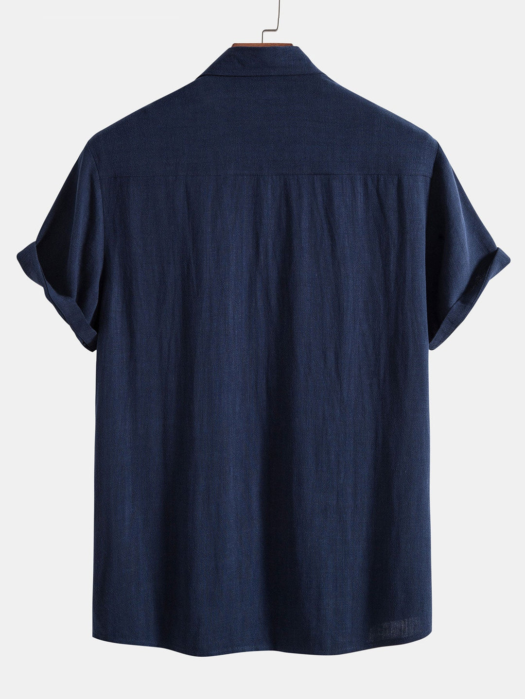 Linen rayon blend button up shirt and straight leg linen pants