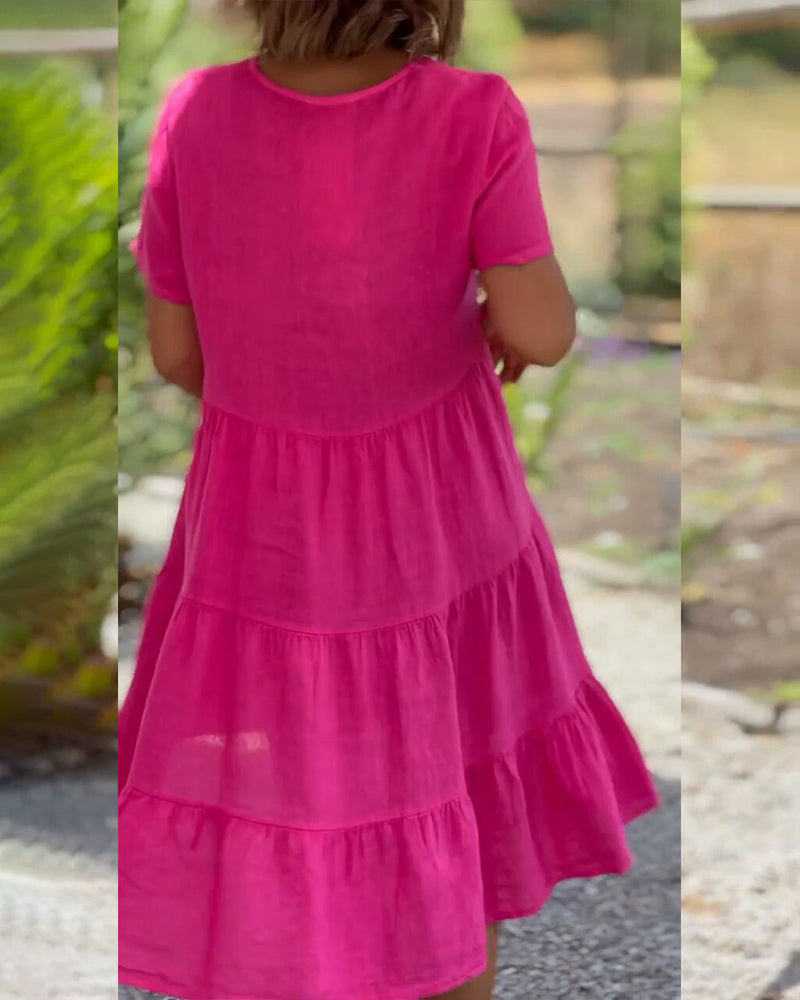 Virella™ Dress in cotton and linen