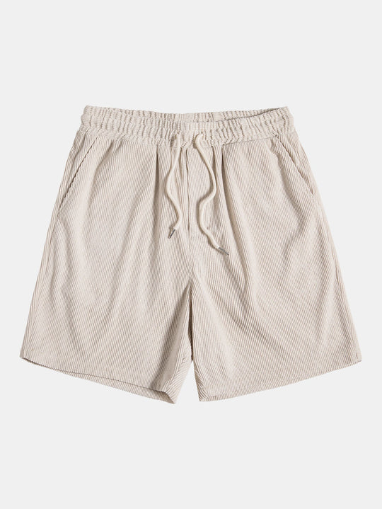 Short Sleeve Corduroy Button Up Shirt & Shorts
