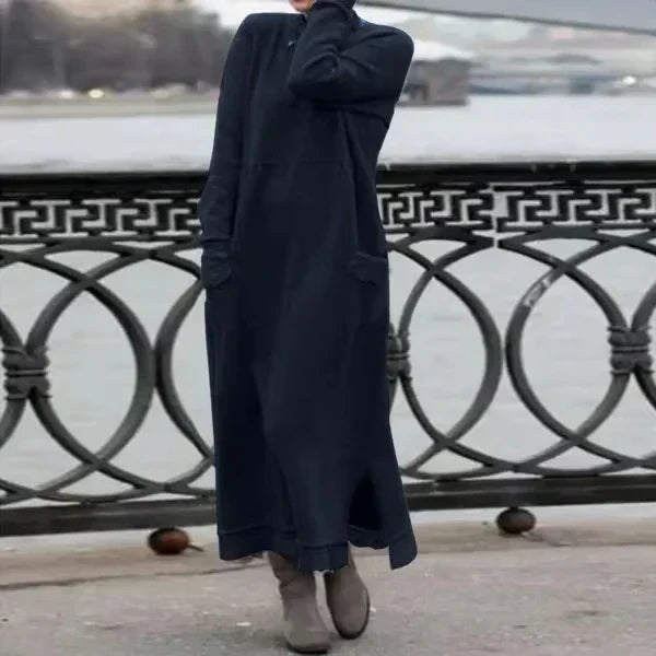 Doris™ Wool & Cotton Maxi Dress