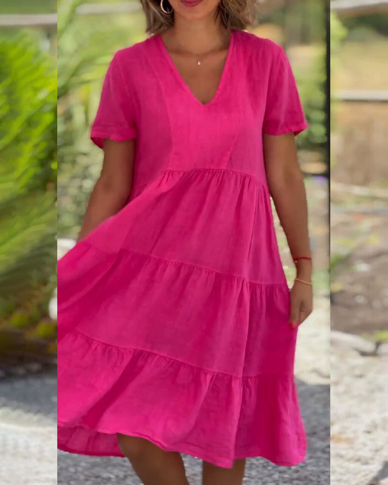 Virella™ Dress in cotton and linen
