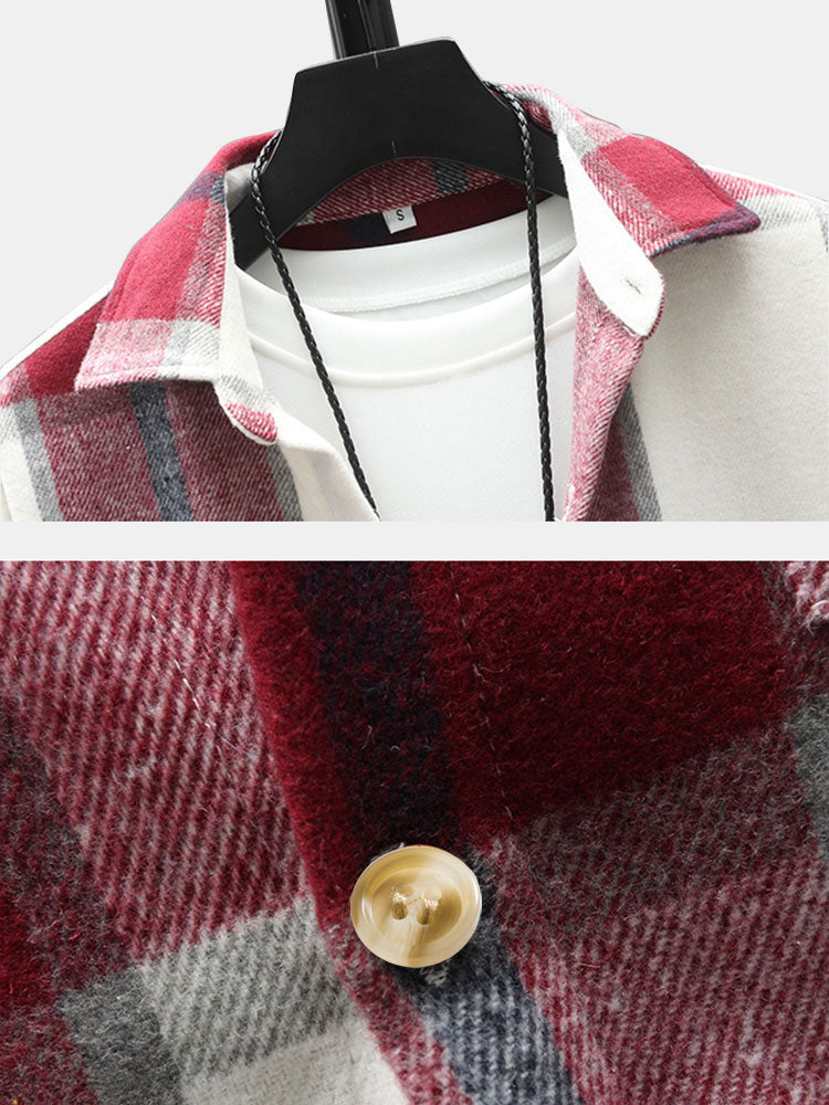 Laurent™ - Flannel overshirt with pocket
