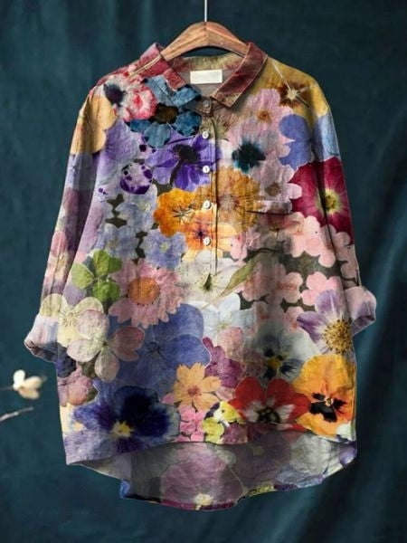 Donna™ Cotton Floral Shirt