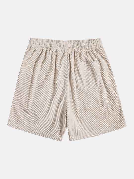 Short Sleeve Corduroy Button Up Shirt & Shorts
