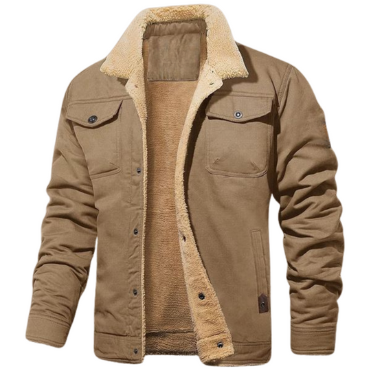Axel™ Men's Jacket with Sherpa Lining and Button Closure