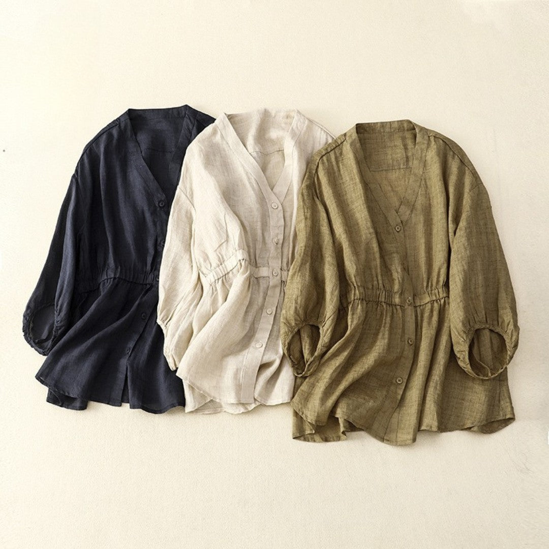 Laurienne™ | Fitted Button-Down Blouse