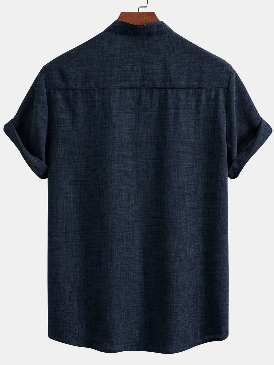 Short sleeve Slight brownd collar shirt