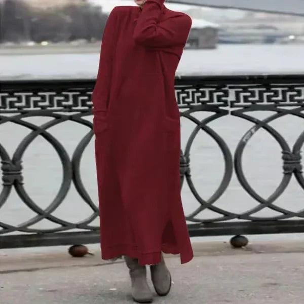 Doris™ Wool & Cotton Maxi Dress