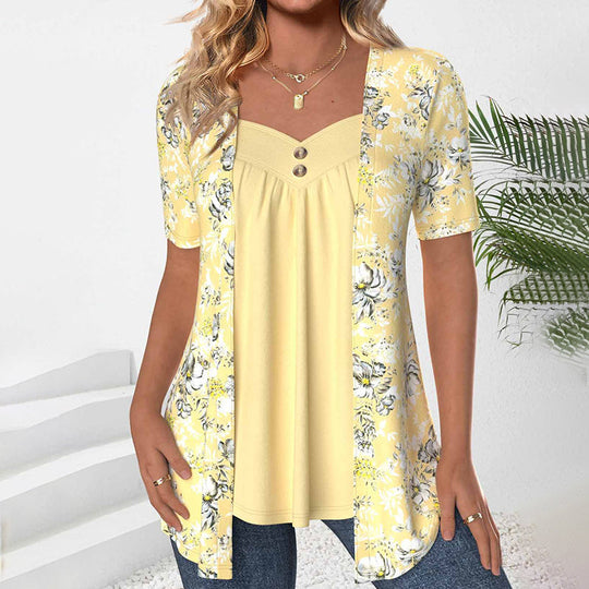 Sophia™ Elegant Floral Print Blouse