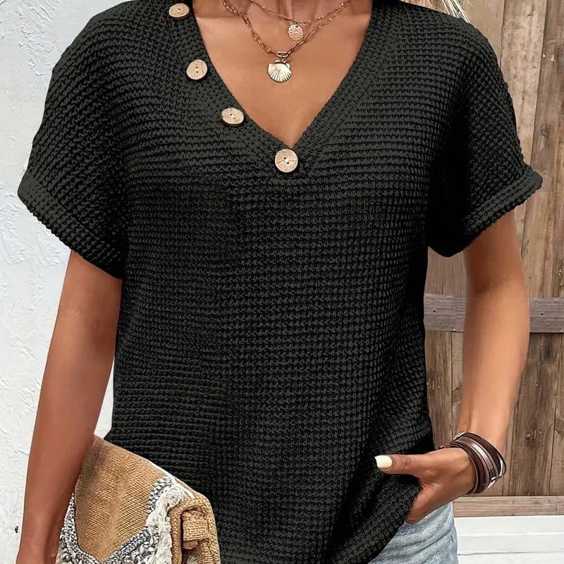 Maglietta™ Classy Short-Sleeve Blouse