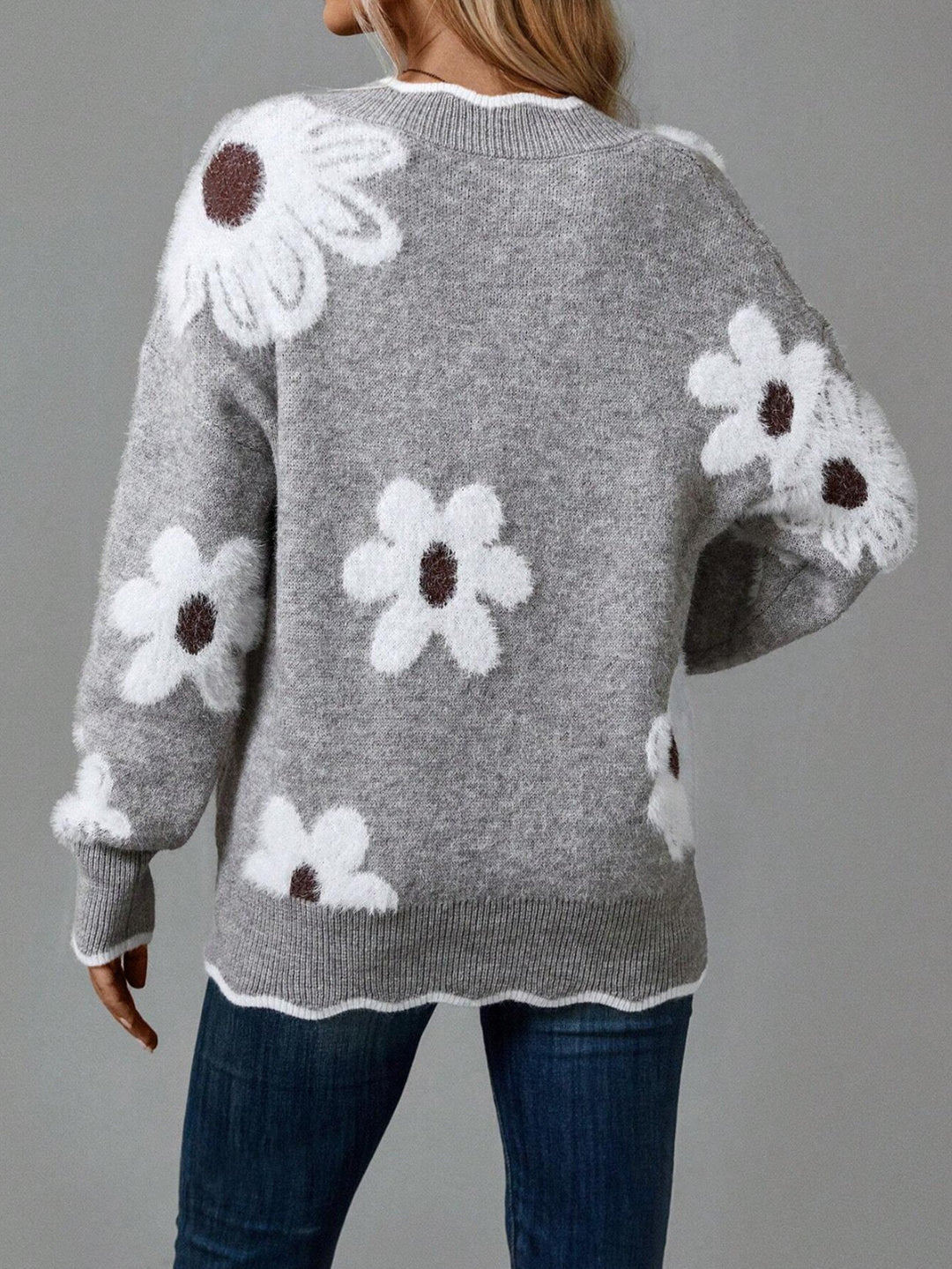 Aniela™ Cashmere Bloom Sweater