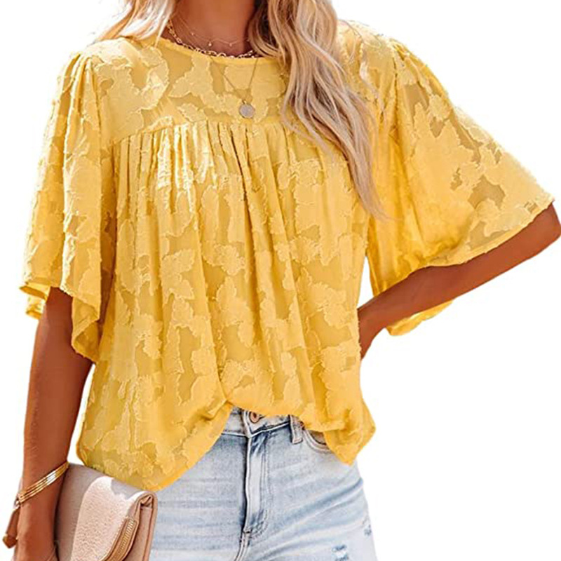 Horn Sleeve Doll Lace Blouse