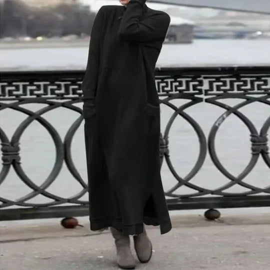 Doris™ Wool & Cotton Maxi Dress