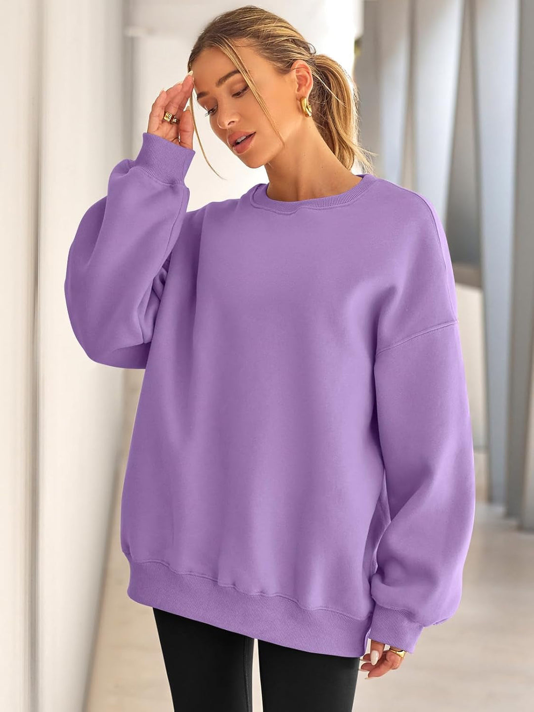 Cozy Long Sleeve Pullover Sweatshirt