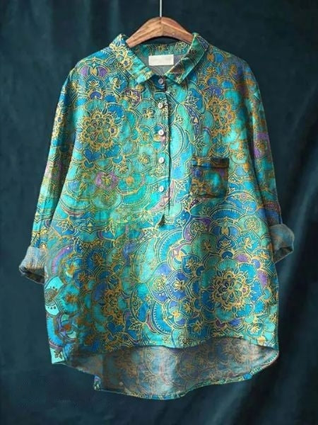 Donna™ Cotton Floral Shirt