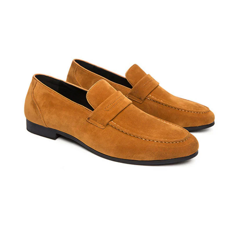 Laurent™ | Suede strappy loafers