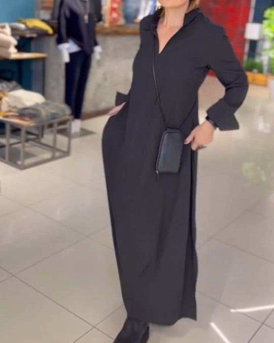Evite™ Long soft stretch dress
