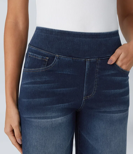 Ella™ High-Waist Stretch Wide-Leg Jeans