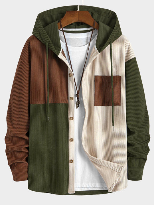 Laurent™ - Corduroy shirt and cargo jogger set