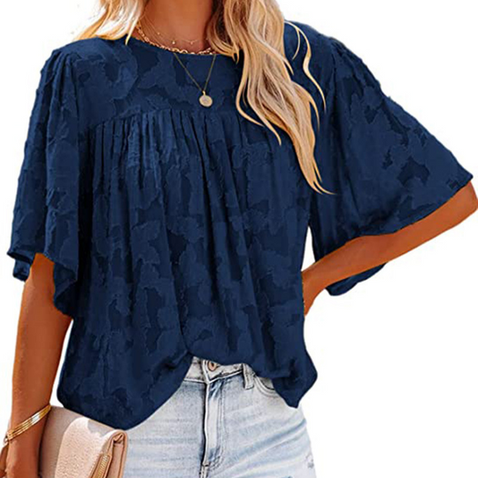 Horn Sleeve Doll Lace Blouse