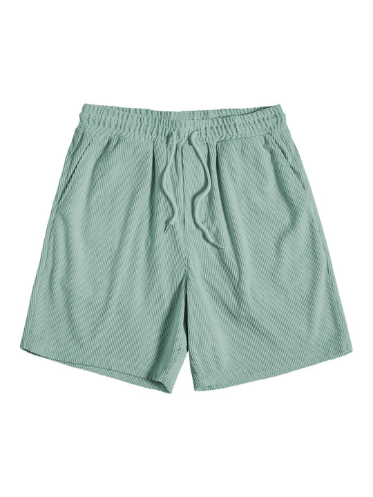 Short Sleeve Corduroy Button Up Shirt & Shorts
