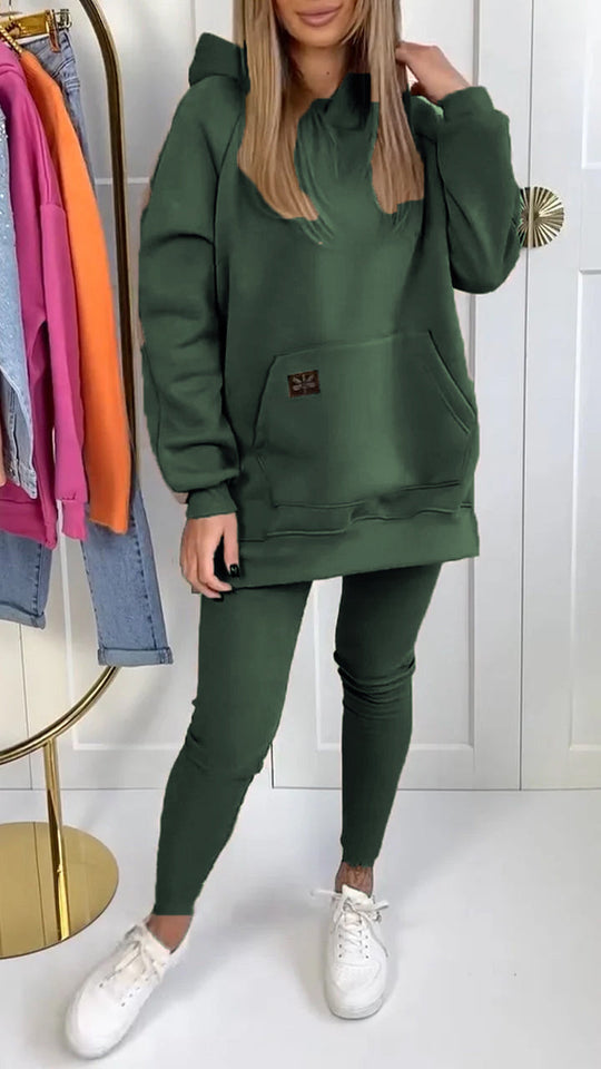 Luna™ Lounge Set - Hooded Slit Casual Suit